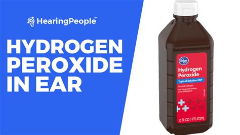 how does hydrogen peroxide work in ear