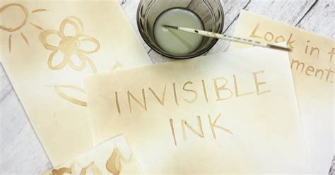 how does invisible ink work