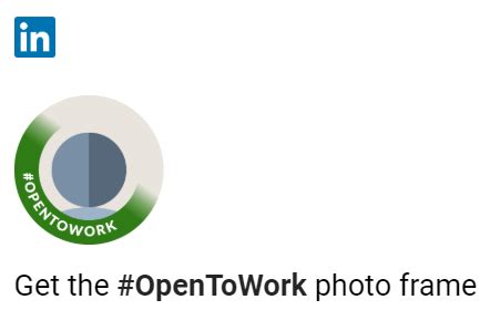how does linkedin open to work work