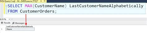 how does max work in sql