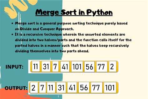 how does merge sort work in python