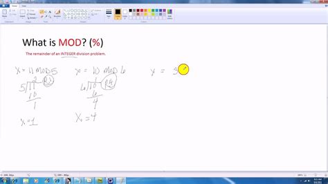 how does mod work in programming