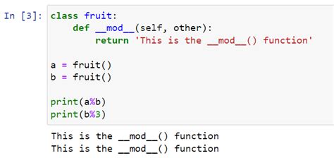 how does mod work in python