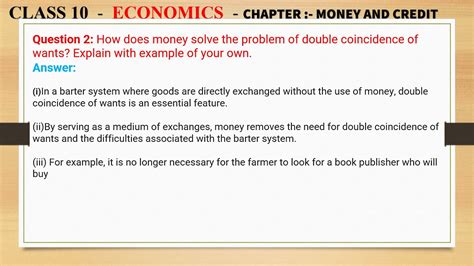how does money solve the problem of double coincidence of wants explain with an example of your own