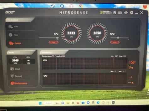 how does nitro sence work laptop