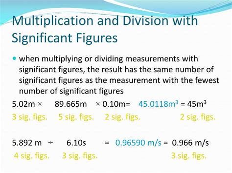 how does significant figures work in multiplication