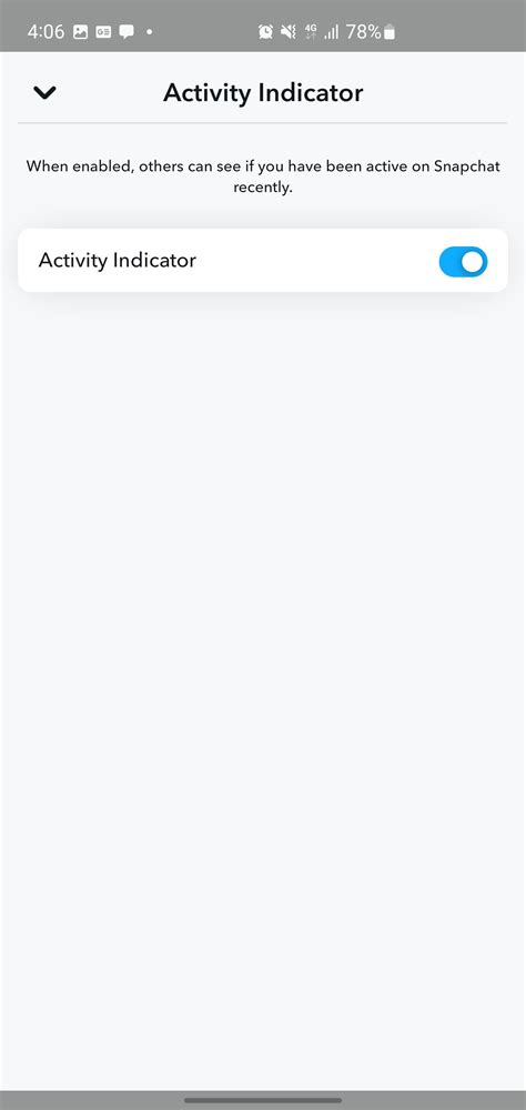 how does snapchat activity indicator work