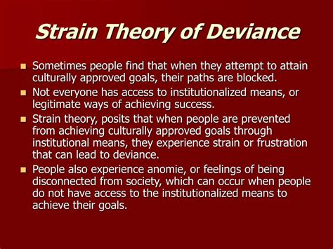 how does strain theory explain deviance