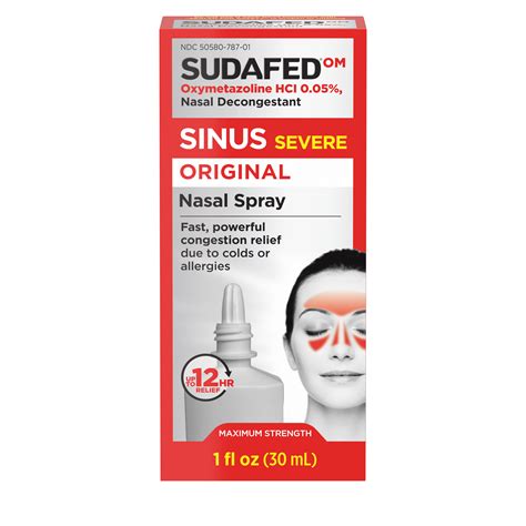 how does sudafed nasal spray work