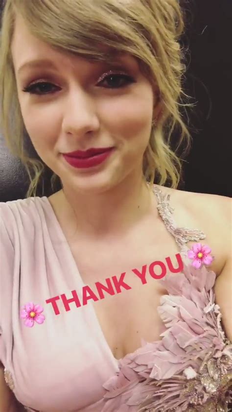 how does taylor swift say thank you