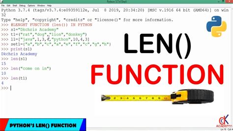 how does the length function work in python