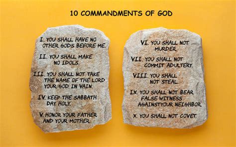 how does the ten commandments apply today