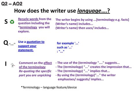 how does the writer use language and structure