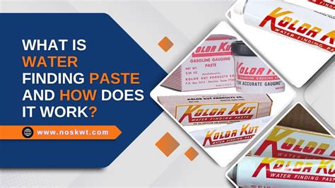 How Does Water Finding Paste Work
