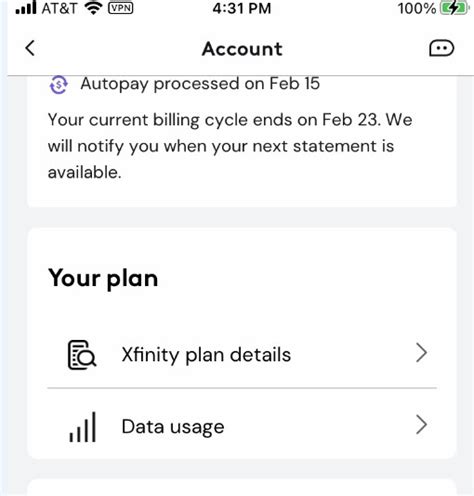 how does xfinity data usage work