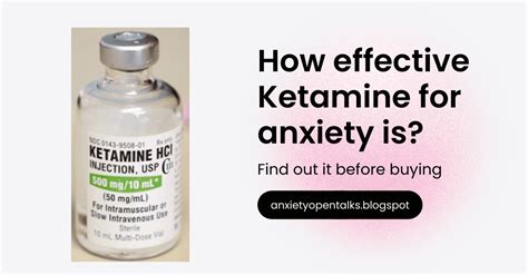 how effective is ketamine for anxiety