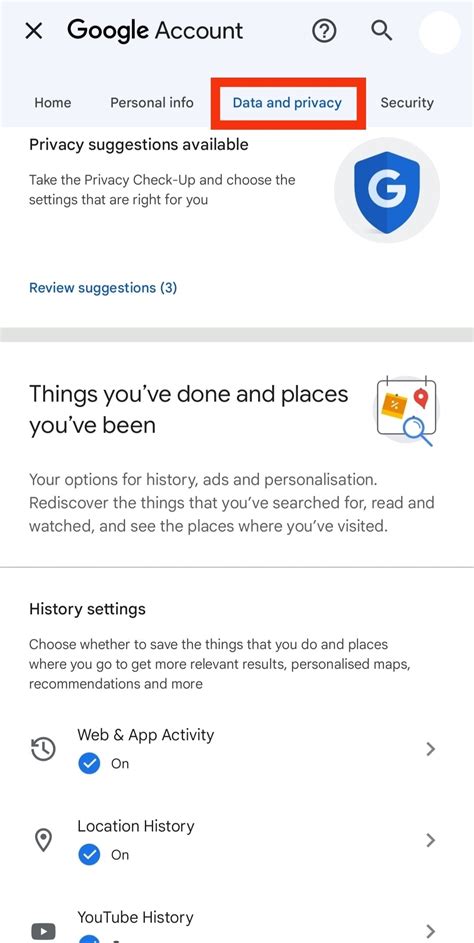 how far back does your google search history go