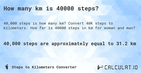 how far is 40000 steps