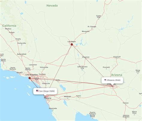 how far is a flight from phoenix to san diego