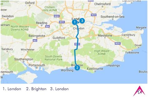 how far is bournemouth from brighton