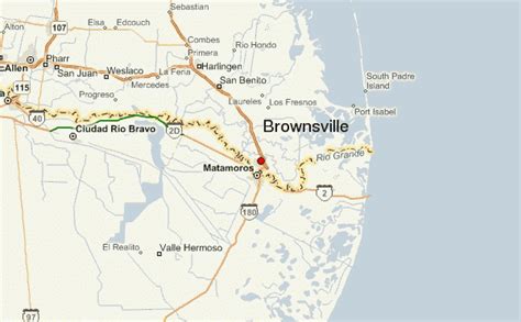 how far is brownsville from mexico border