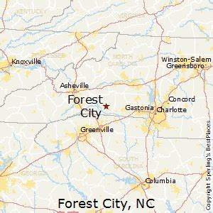 how far is forest city nc