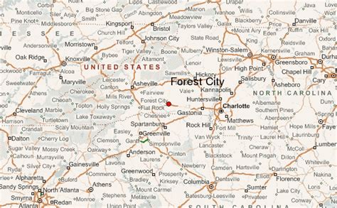 how far is forest city nc from charlotte nc