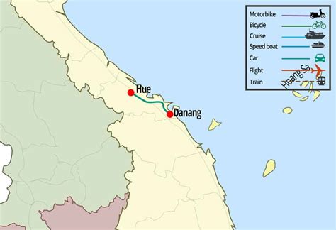 how far is hue from da nang