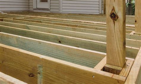 how far should you place deck post from siding