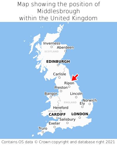 how far to middlesbrough