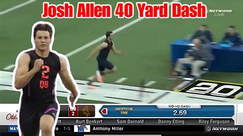 how fast can josh allen run a 40 yard dash