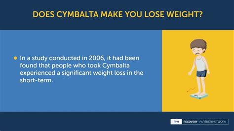 how fast do you lose weight on cymbalta