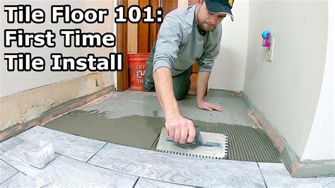 how floor tile were install in the 1990