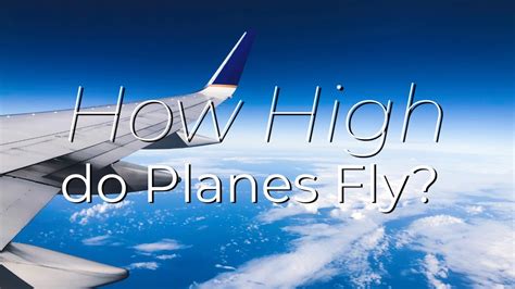Secrets Behind How High Planes Fly