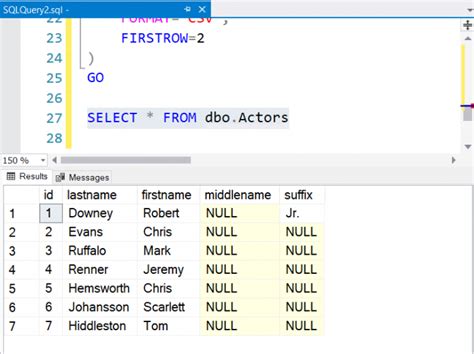 how import csv to sql server