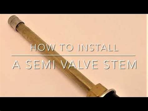 How Install Valve Stem