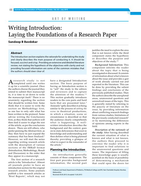 how introduction is written in research