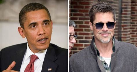 how is brad pitt related to barack obama