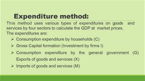 how is gdp calculated using the expenditure method