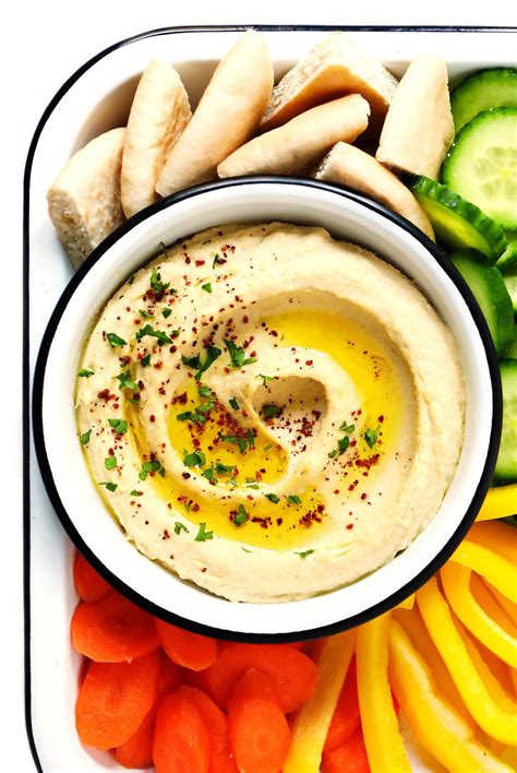 how is hummus served