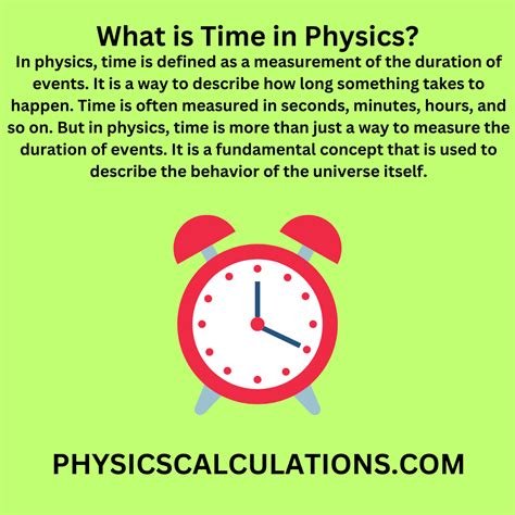 how is time measured in physics