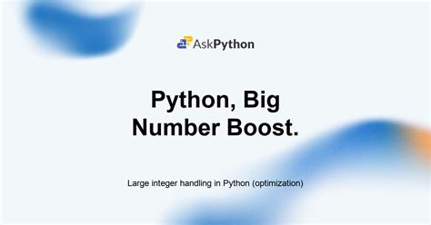 how large can an integer in python be