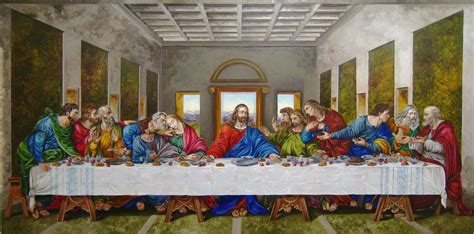 how large is the last supper painting