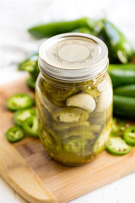 Quick Refrigerator Pickled Jalapeños Flavour and Savour