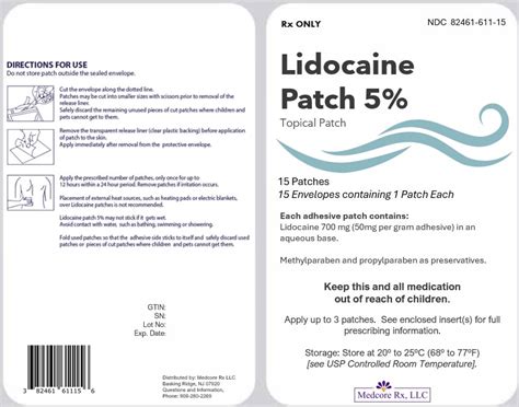 How Long Does A Lidocaine 5 Patch Last