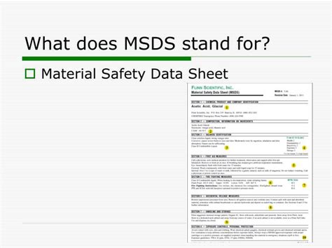 How Long Does An Msds Sheet Last