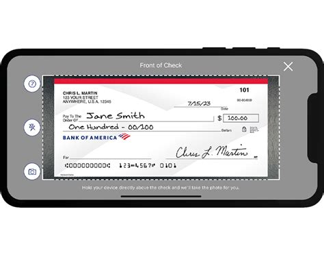 how long does bank of america take to deposit a check mobile