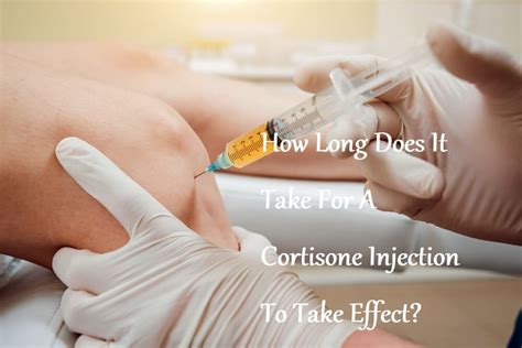 how long does cortisone injections take to work