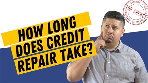 how long does credit repair take reddit