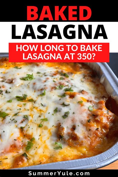 how long does it take to cook a lasagna in the oven